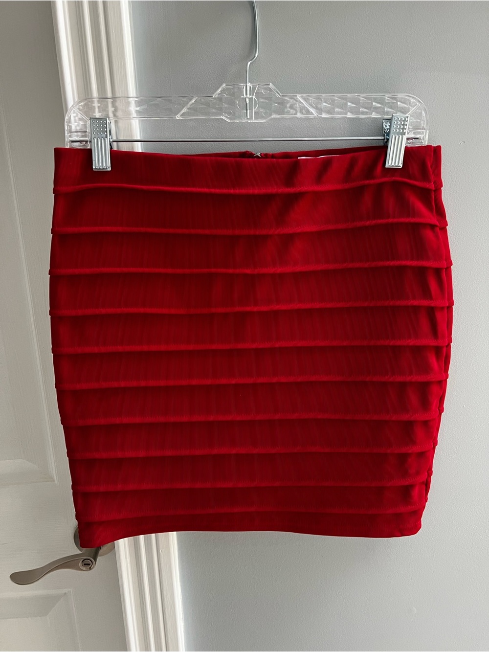 NWT! Ambiance Apparel red mini skirt